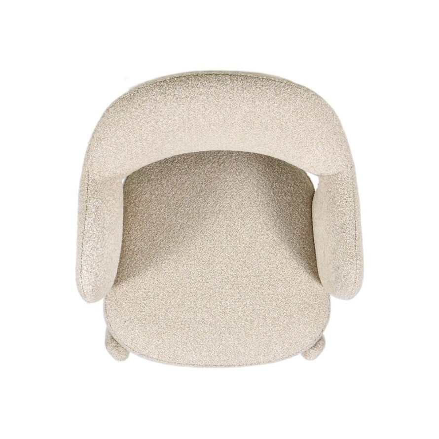 Stoel June bouclé taupe