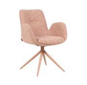 Bronx71 Stoel Alex draaibaar bouclé terracotta