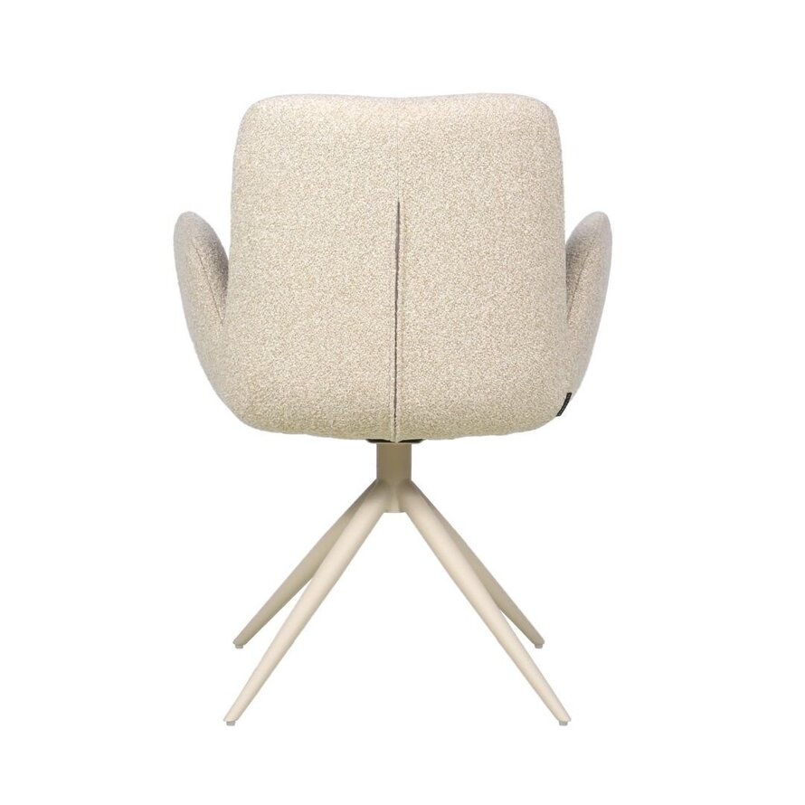 Stoel Alex draaibaar bouclé taupe