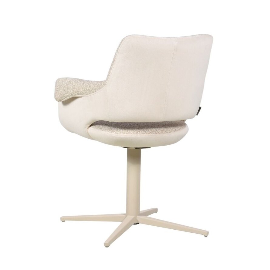 Stoel Jules draaibaar taupe bouclé
