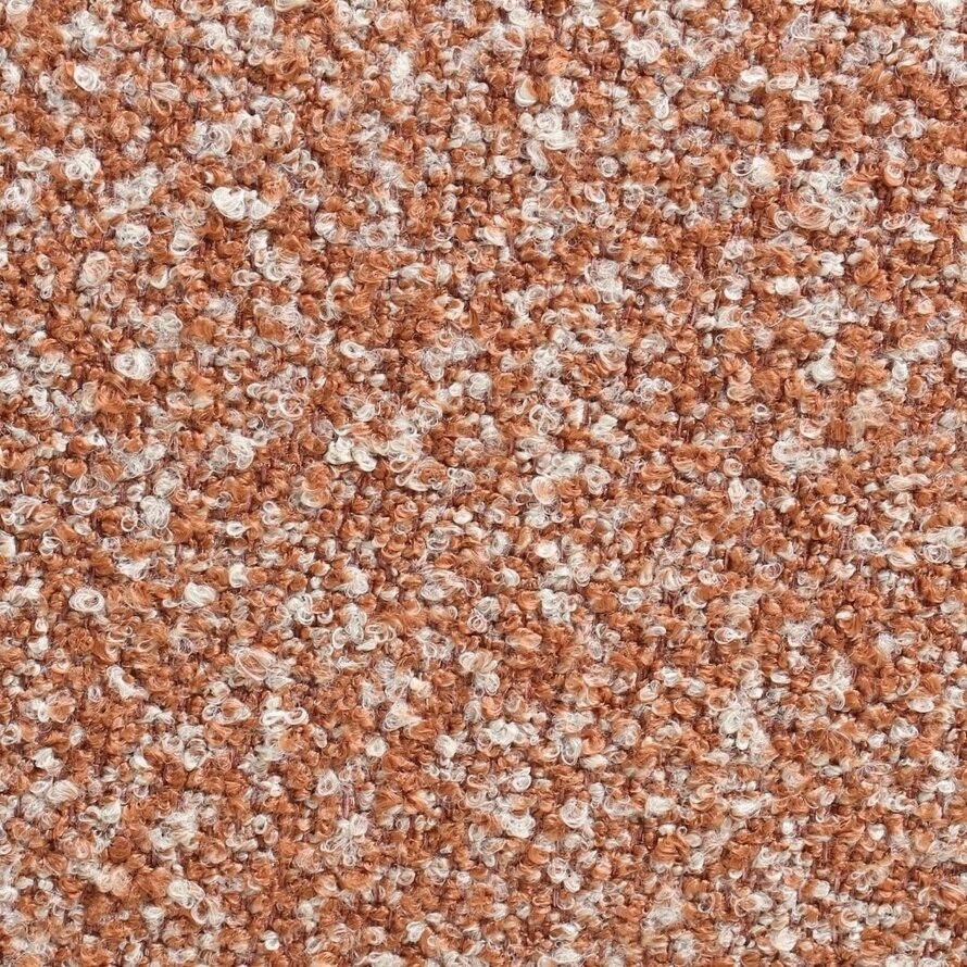 Stoel Riley draaibaar bouclé terracotta