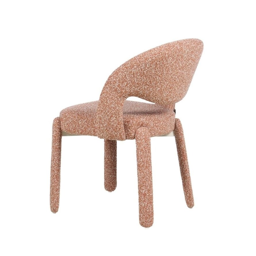 Stoel Dean bouclé terracotta