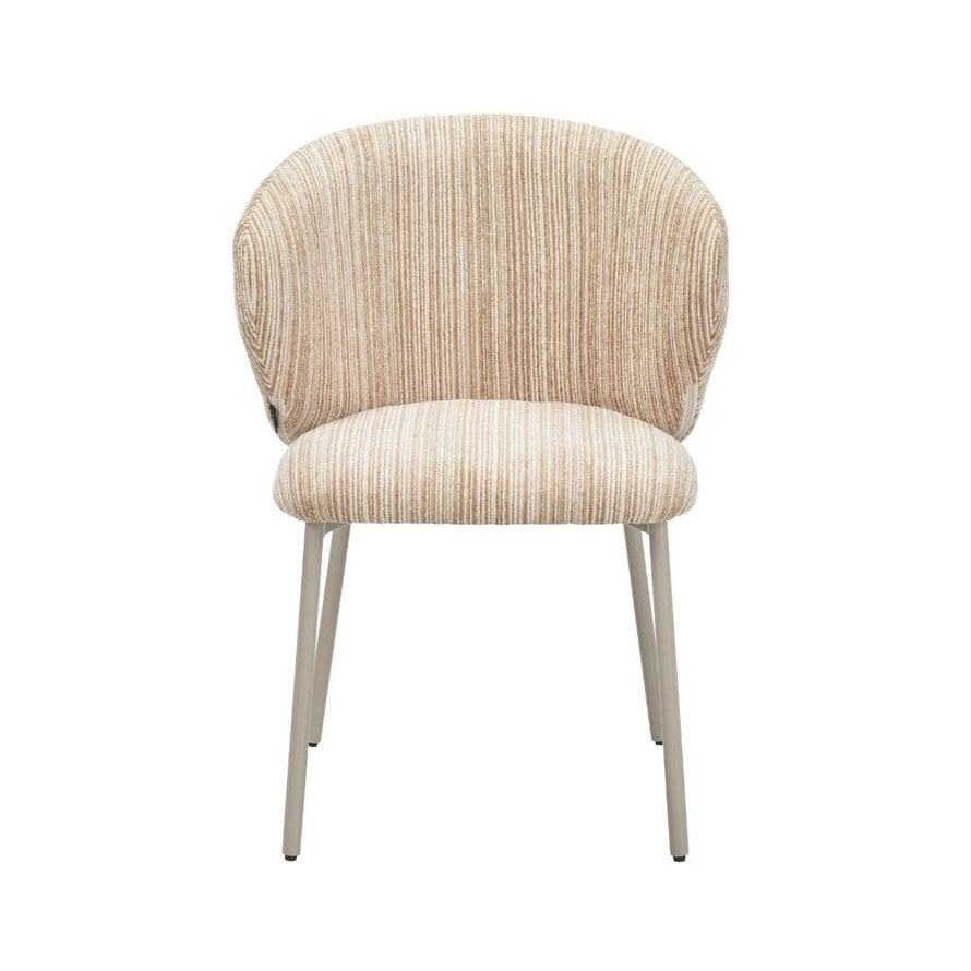 Stoel Milo chenille beige/taupe