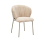 Stoel Milo chenille beige/taupe