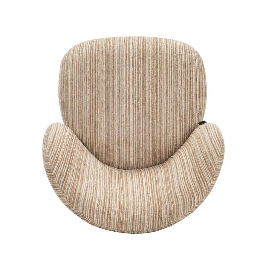 Barkruk Milo chenille beige/taupe 70 cm