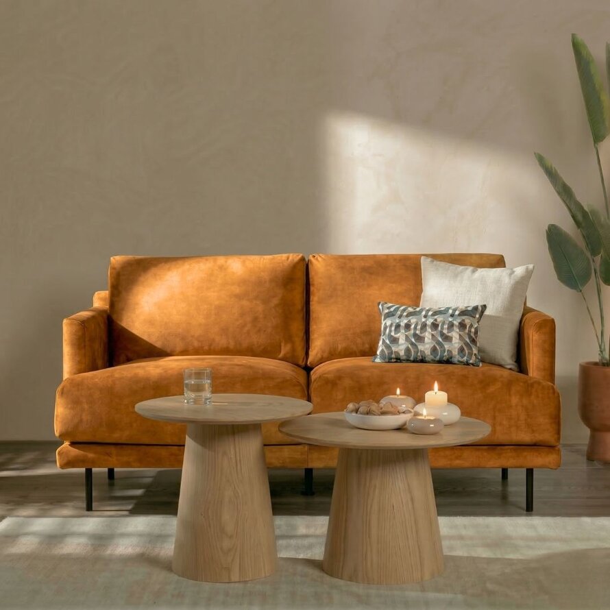 2,5-zits bank Denver okergeel velvet