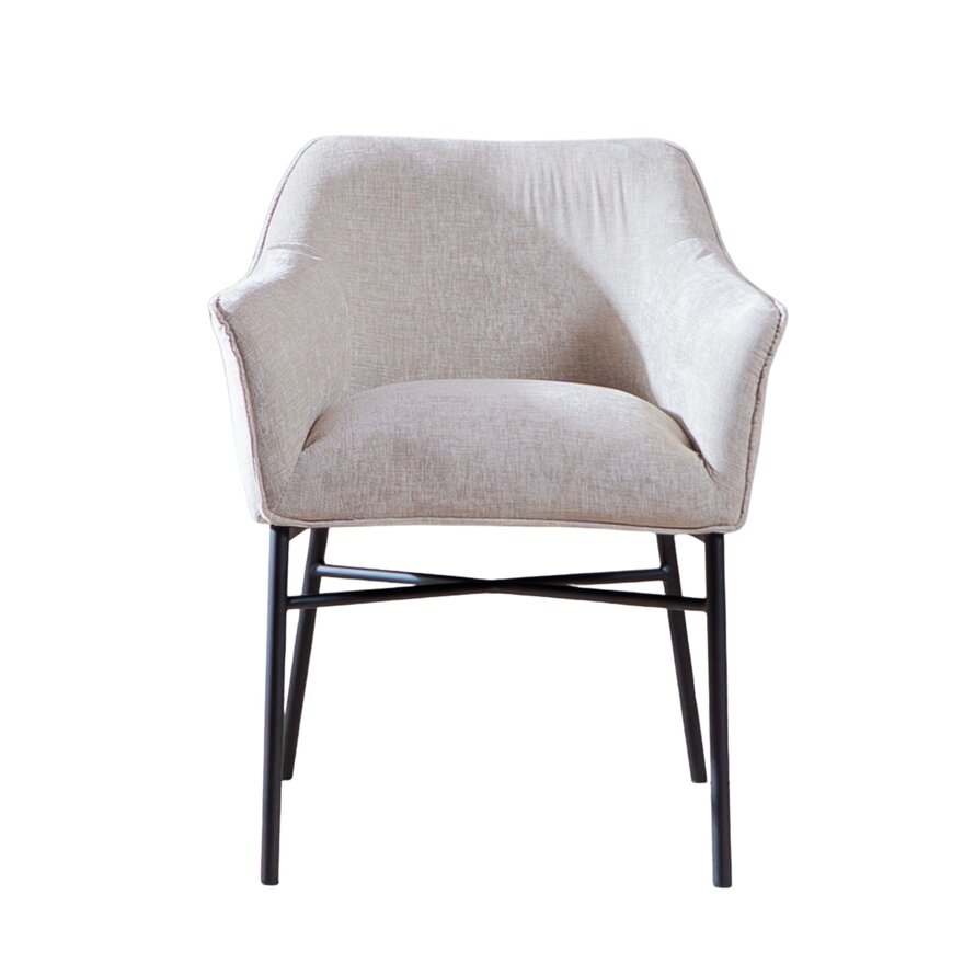 Stoel Nubo chenille sand