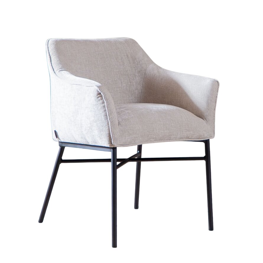 Stoel Nubo chenille sand