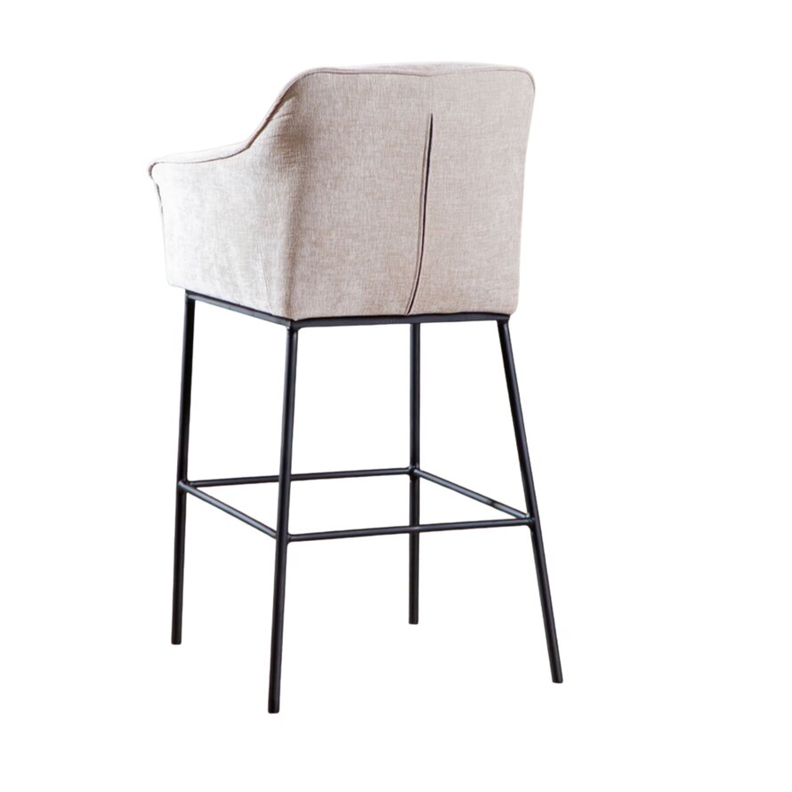 Barkruk Nubo chenille sand 85 cm