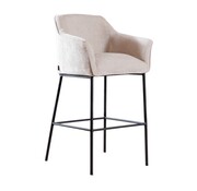 Bronx71 Barkruk Nubo chenille sand 85 cm