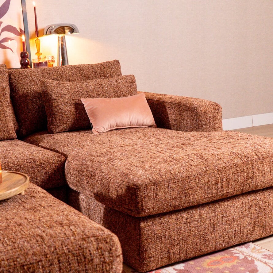 U-bank Kyle 6-zits chenille rood