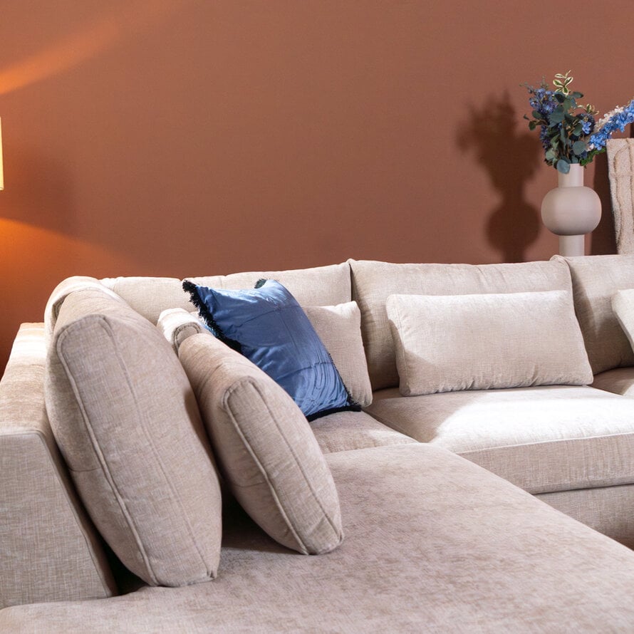 U-bank Kyle 6-zits chenille sand