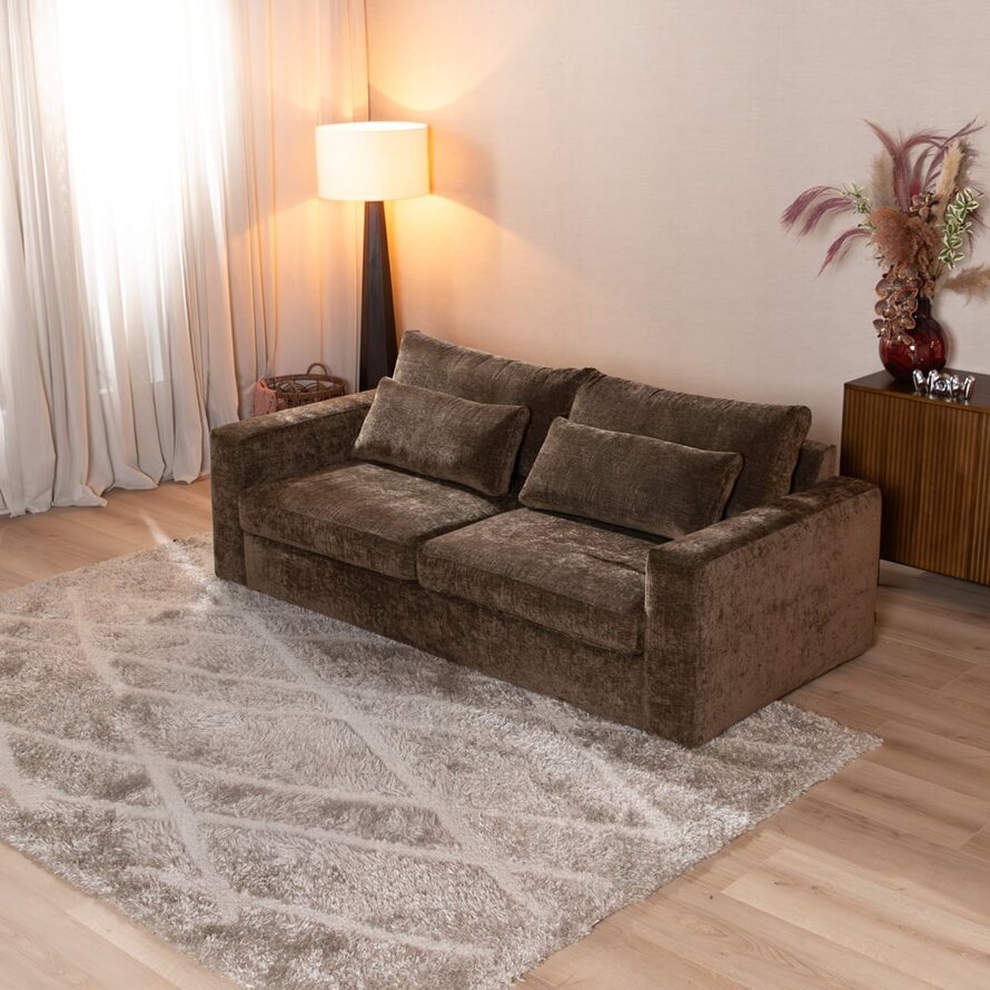 3-zitsbank Kyle chenille mocha