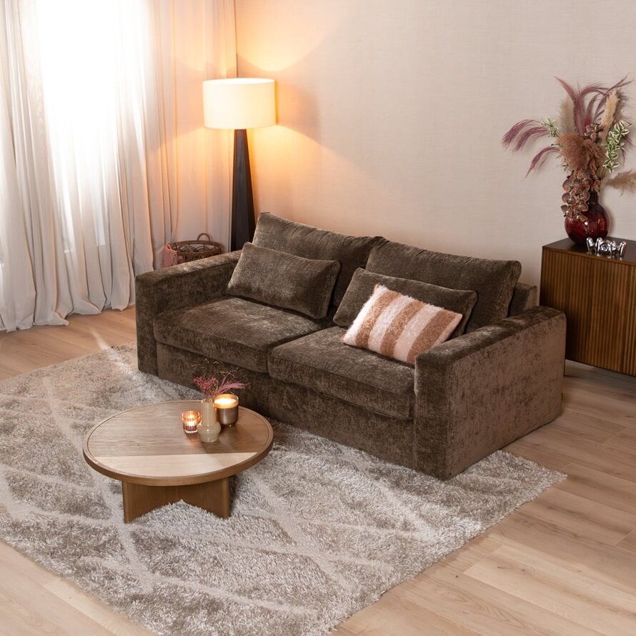 3-zitsbank Kyle chenille mocha