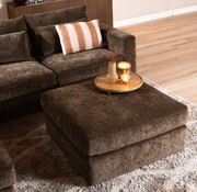 Bronx71 Hocker Kyle chenille mocha