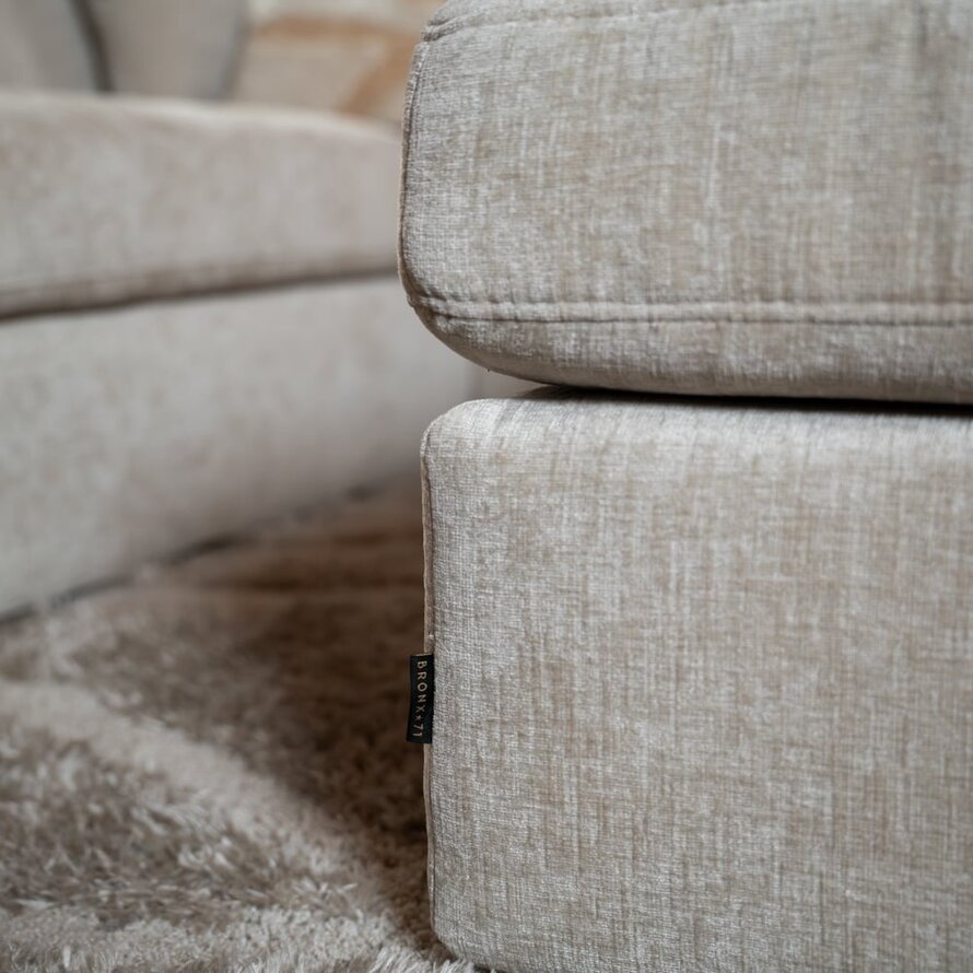 Hocker Kyle chenille sand