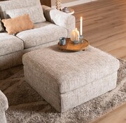 Bronx71 Hocker Kyle chenille sand grey