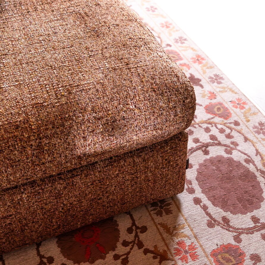 Hocker Kyle chenille rood