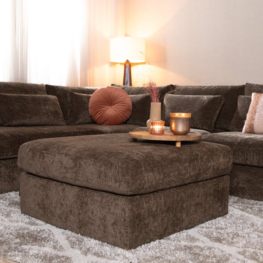 Hocker Kyle chenille mocha