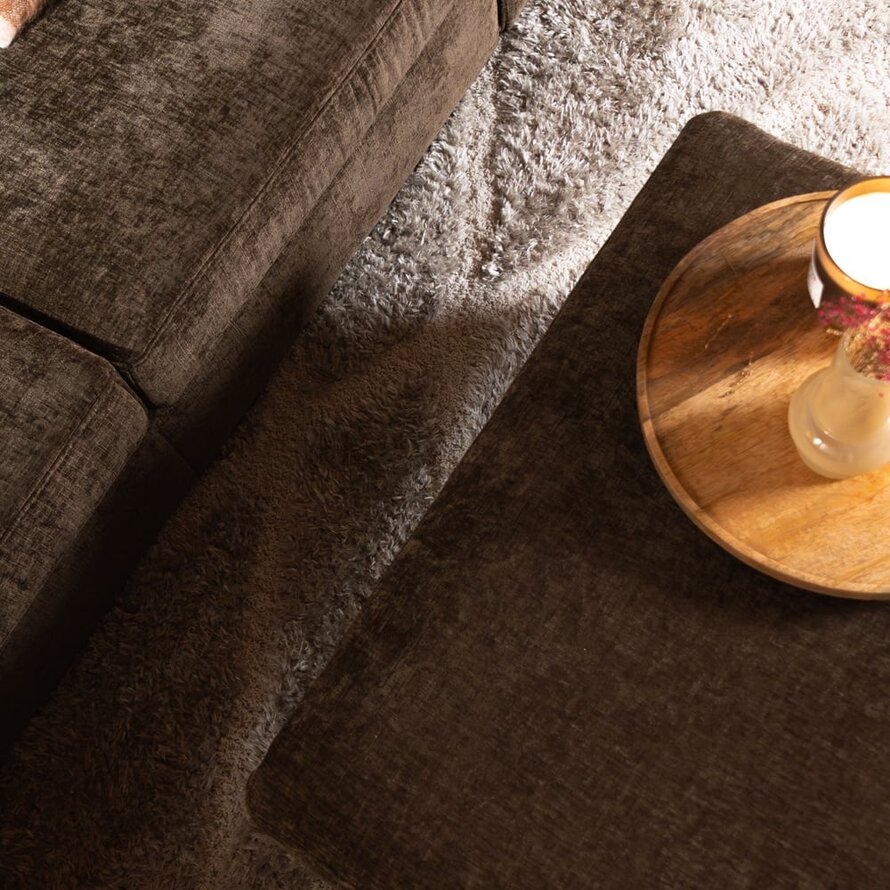 Hocker Kyle chenille mocha