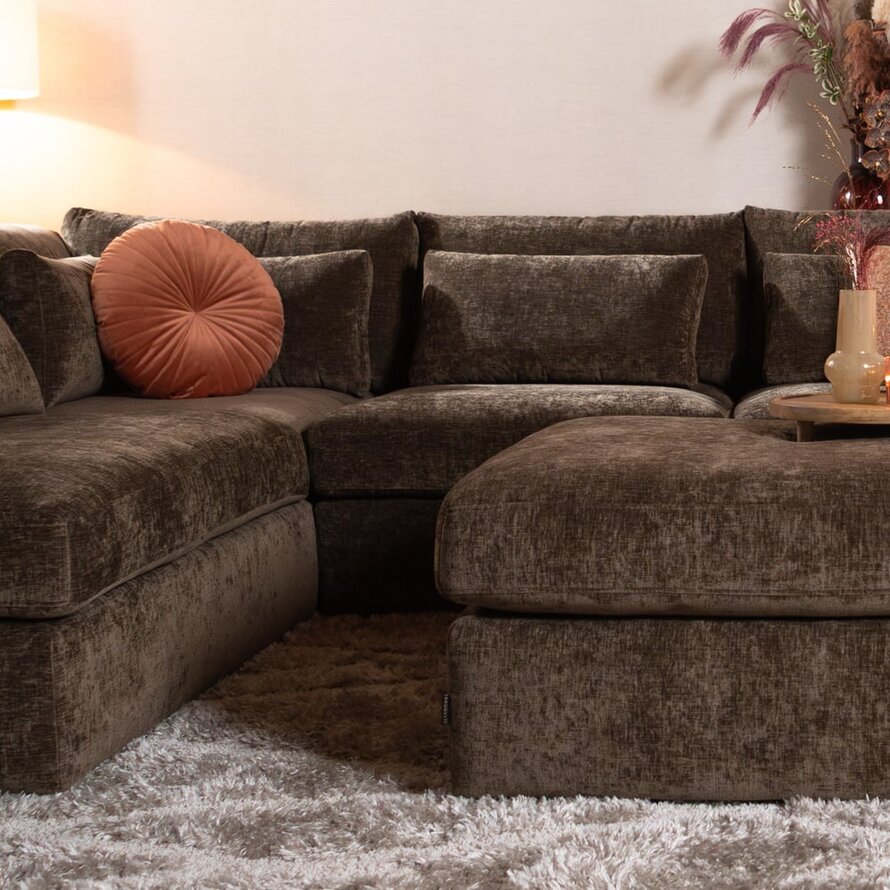 Hocker Kyle chenille mocha