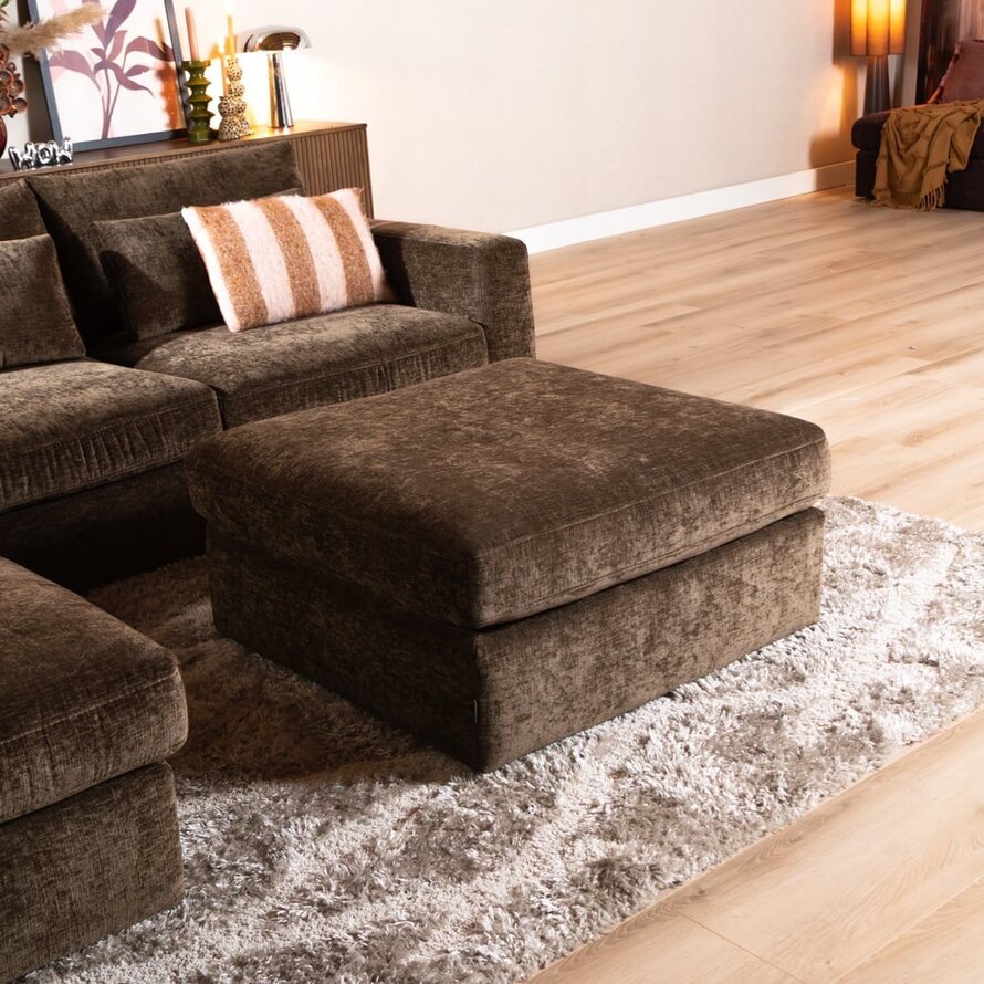 Hocker Kyle chenille mocha