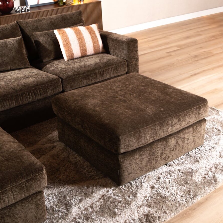 Hocker Kyle chenille mocha