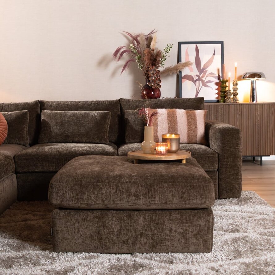 Hocker Kyle chenille mocha