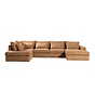 U-bank Kyle 6-zits chenille okergeel