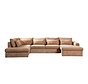 U-bank Kyle 6-zits chenille peach