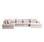 U-bank Kyle 6-zits chenille sand