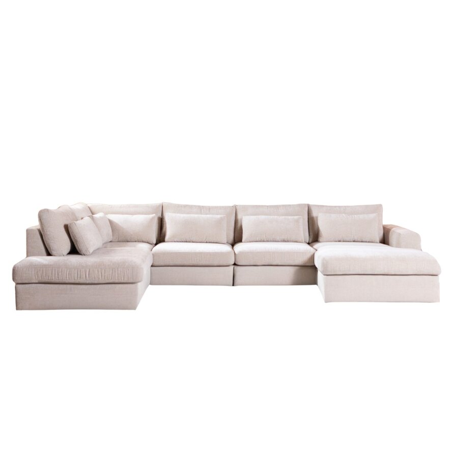 U-bank Kyle 6-zits chenille sand