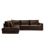 Bronx71 Hoekbank Kyle chenille mocha links