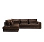 Hoekbank Kyle chenille mocha links
