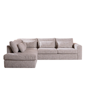 Bronx71 Hoekbank Kyle chenille sand grey links