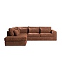 Hoekbank Kyle chenille rood links