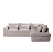 Bronx71 Hoekbank Kyle chenille sand grey rechts