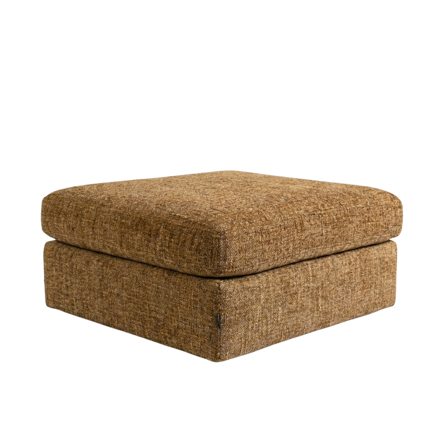 Hocker Kyle chenille okergeel