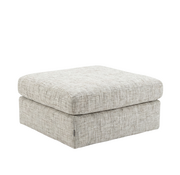 Bronx71 Hocker Kyle chenille sand grey