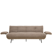 Bronx71 Slaapbank 1 persoons Mira bruin bouclé mélange