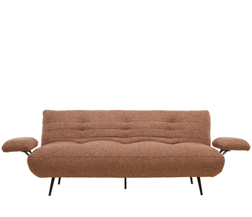 Bronx71 Slaapbank 1 persoons Mira terracotta bouclé mélange