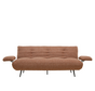 Slaapbank 1 persoons Mira terracotta bouclé mélange