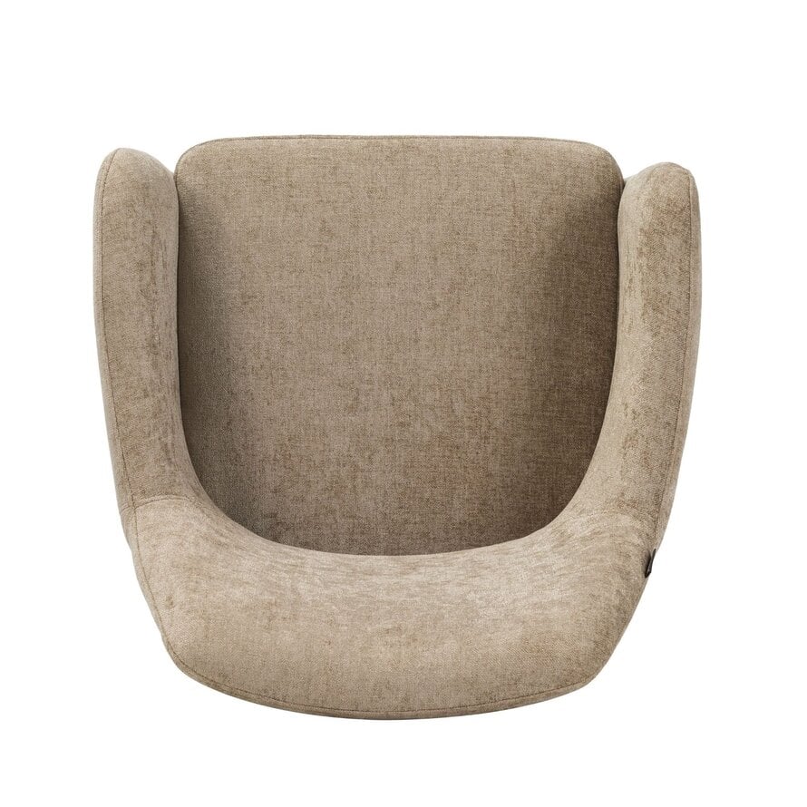 Stoel met wieltjes Mexx velvet taupe