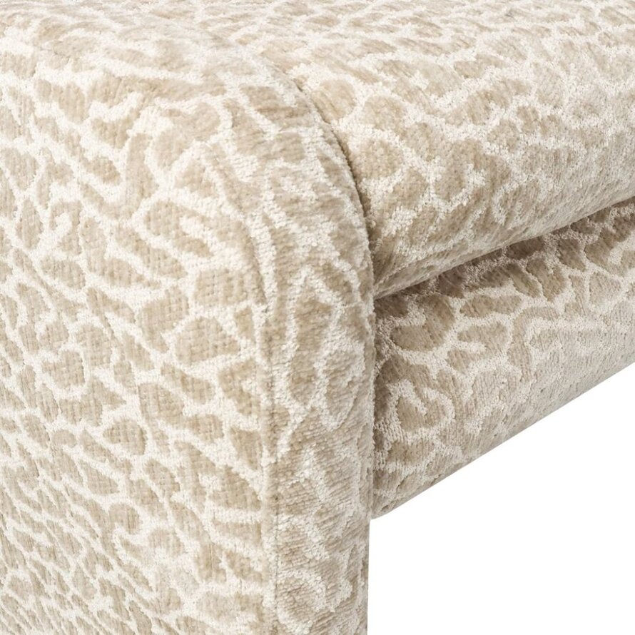 Eetkamerbank Lux leopard taupe 160 cm