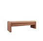Eetkamerbank Neil bouclé terracotta 160 cm