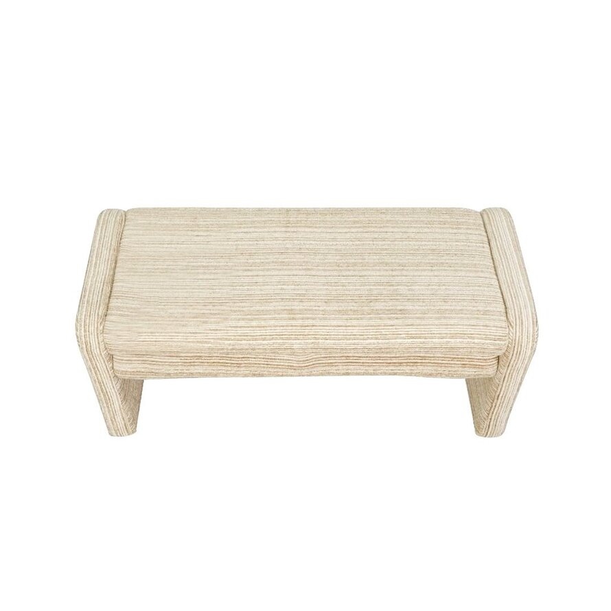 Eetkamerbank Ravi chenille beige/taupe 100 cm