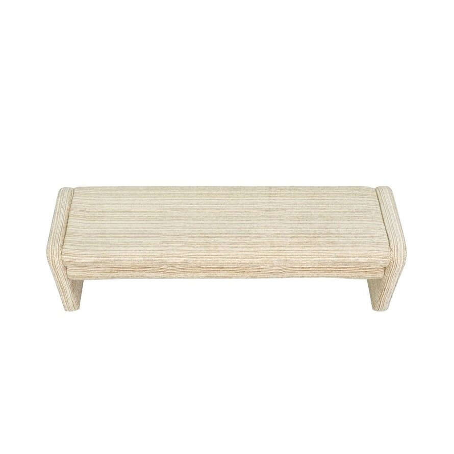 Eetkamerbank Ravi chenille beige/taupe 160 cm