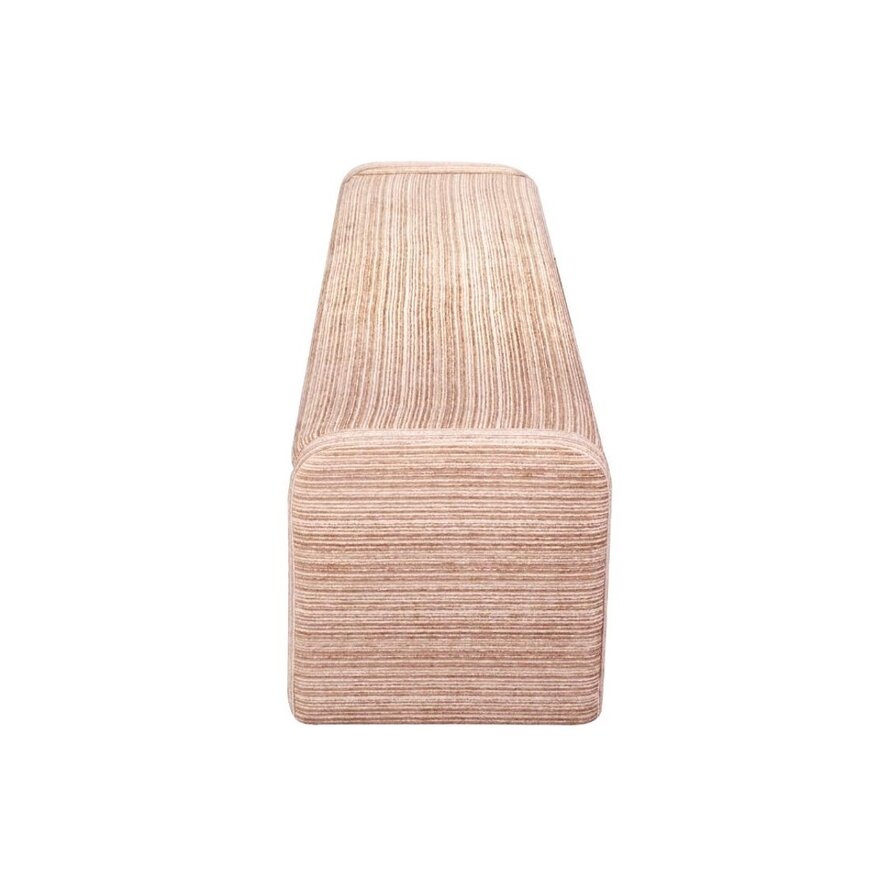 Eetkamerbank Ravi chenille beige/pink 160 cm