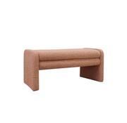 Bronx71 Eetkamerbank Neil bouclé terracotta 100 cm