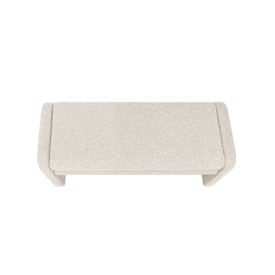 Eetkamerbank Neil bouclé taupe 100 cm